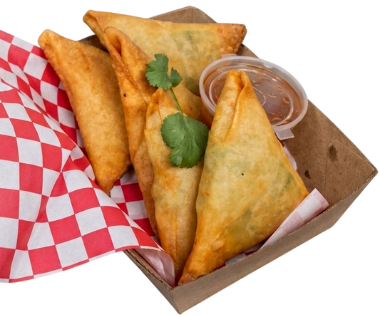 4 Large Handmade Samoosas (WB)
